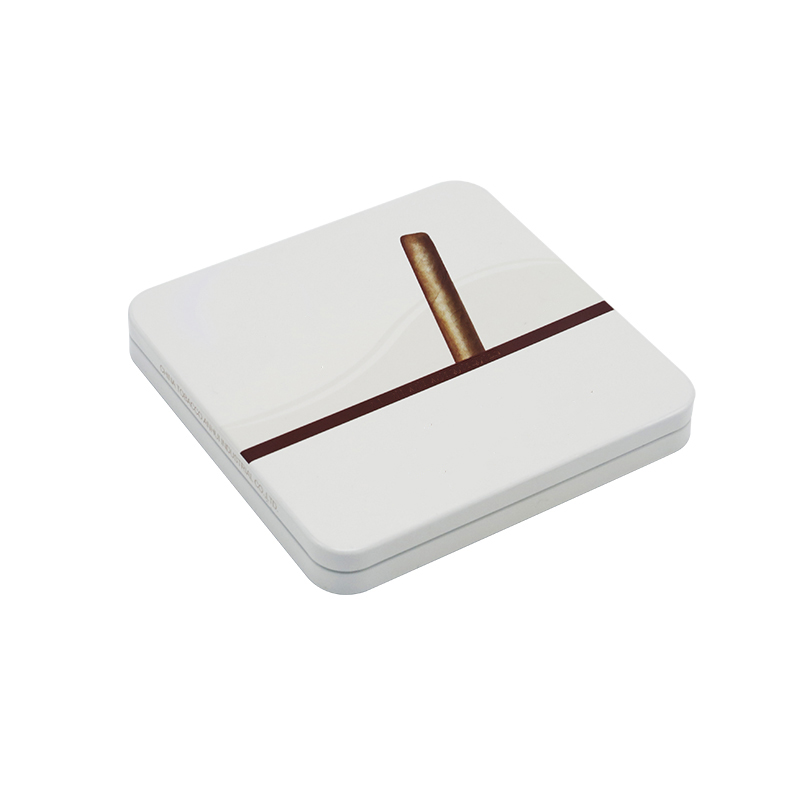 Rectangular Hinged Tin Box ED1519A-01 para sa Cigar01 (3)